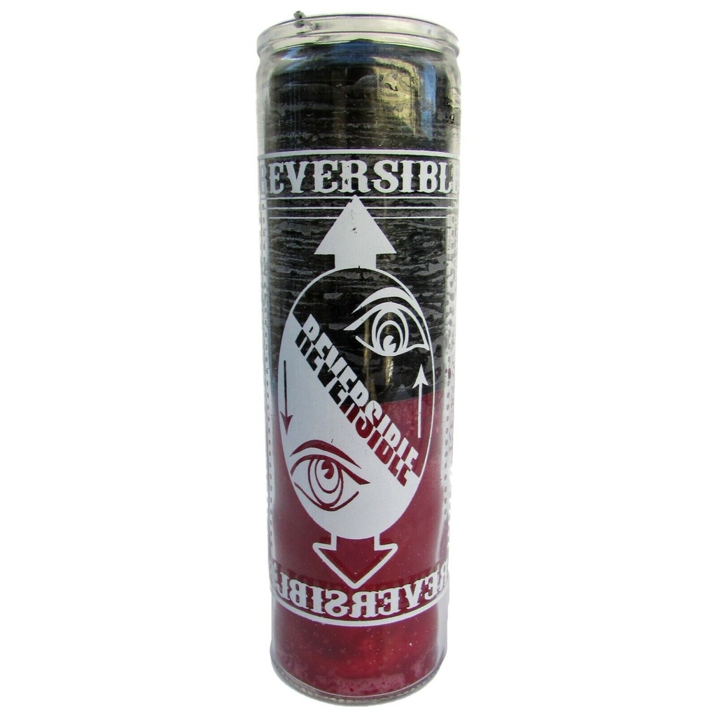 CANDLE REVERSIBLE BLACK/RED 8